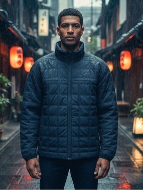 Bass Outdoor Men's Classic Navy Puffer Jacket